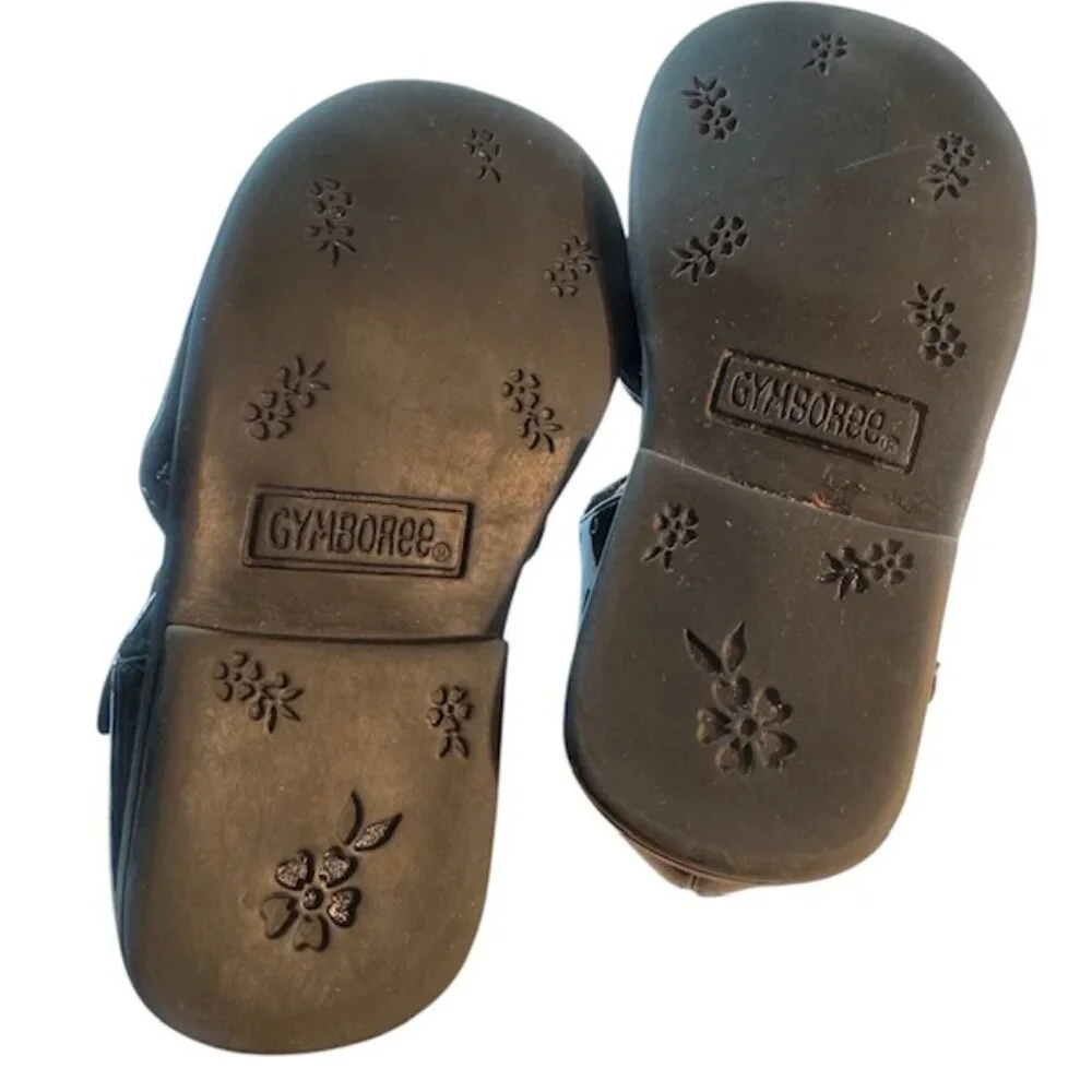 Gymboree BLACK PATENT Mary Janes Toddler Size 4